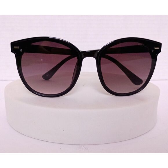 Tommy Hilfiger Ariana WP OL566 Round Black Frame Violet Lens Cat Eye Sunglasses - Picture 1 of 14